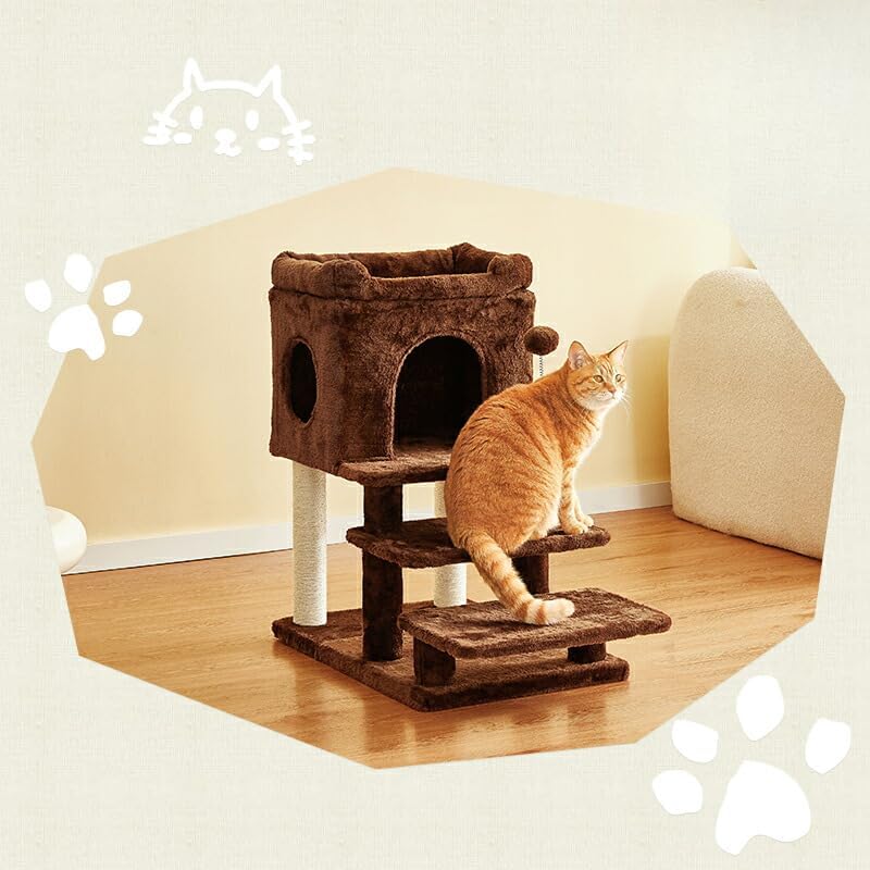 マイキャット mycat 猫ケージ キャットヴィラ 木製 2段 3階建て 猫